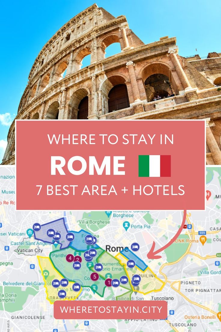 Var man kan bo i Rom 2024 🇮🇹: Bästa platserna att bo + Hotell