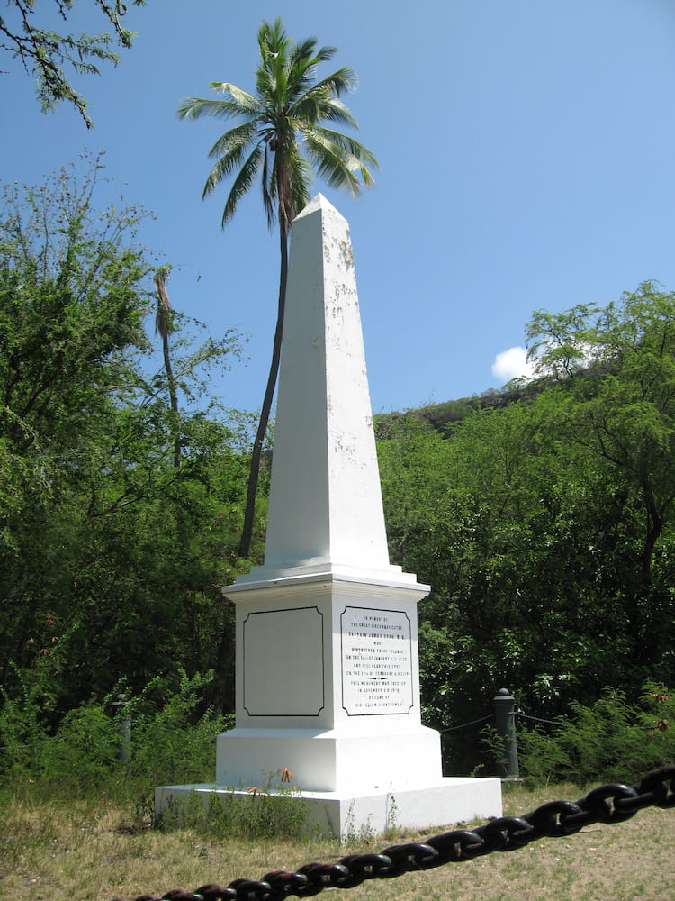Kaptan Cook Anıtı, Hawaii