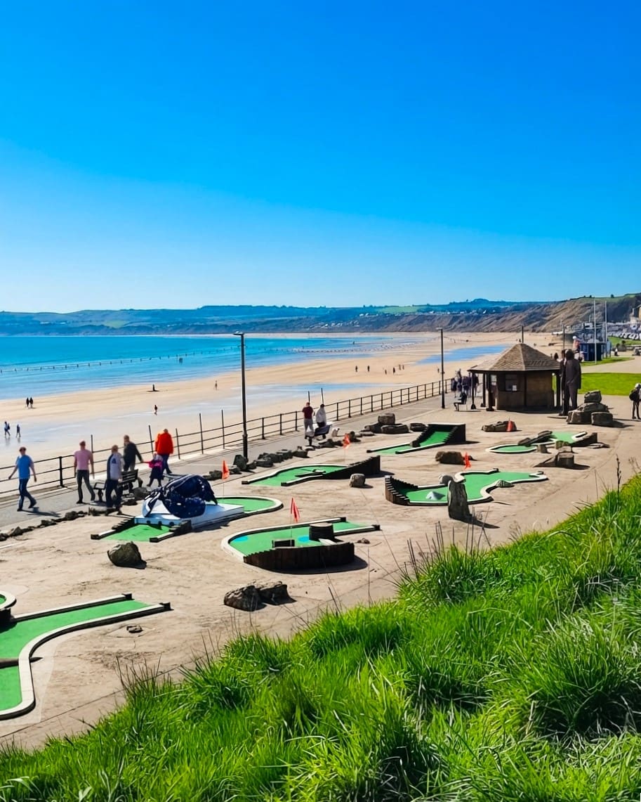 Filey Bay Beachfront, UK Filey Bay Beachfront, UK
