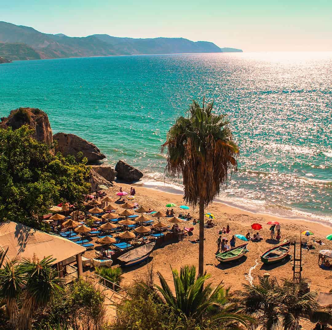 Burriana Beach, Nerja Burriana Beach, Nerja