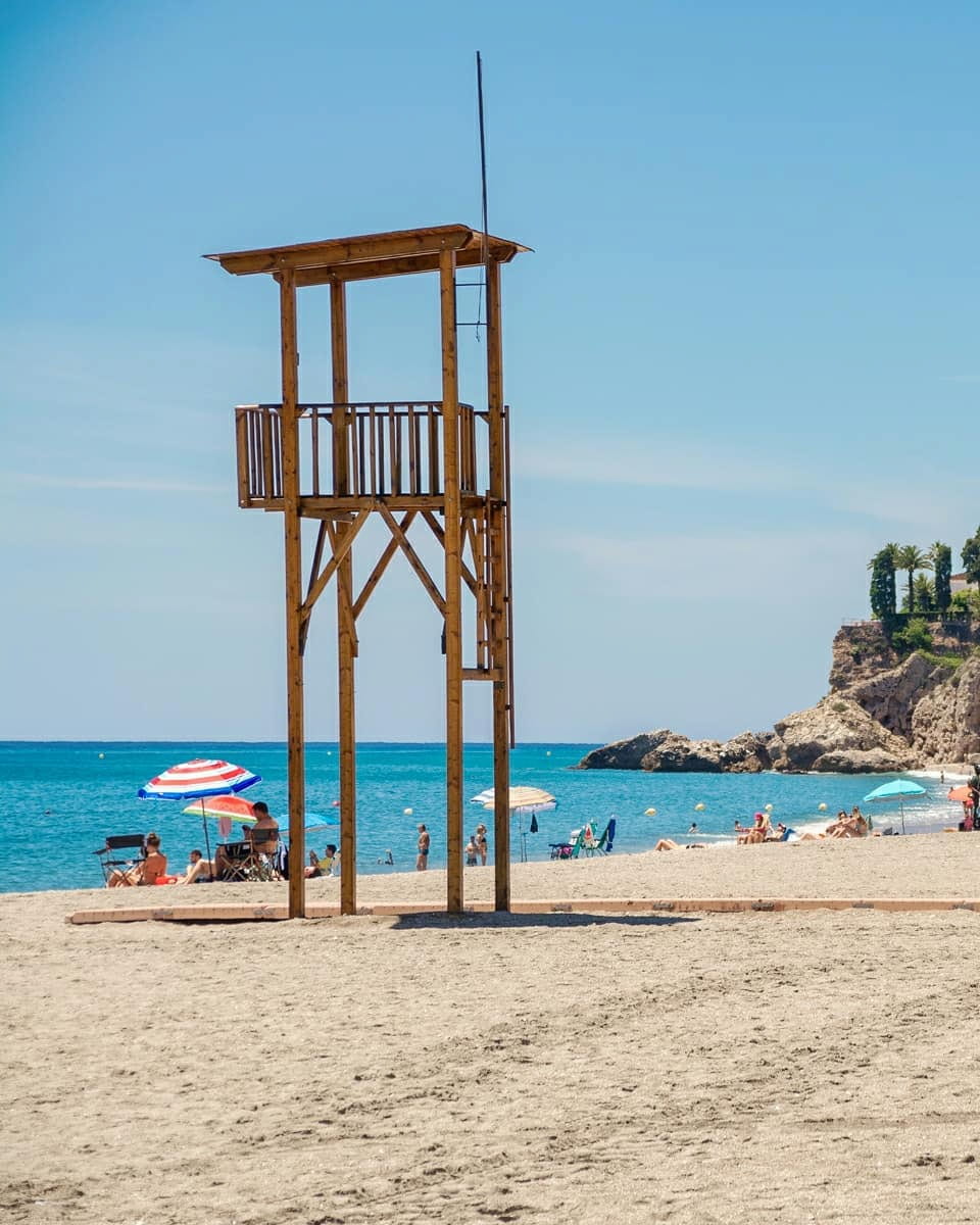 Burriana Beach, Nerja Burriana Beach, Nerja