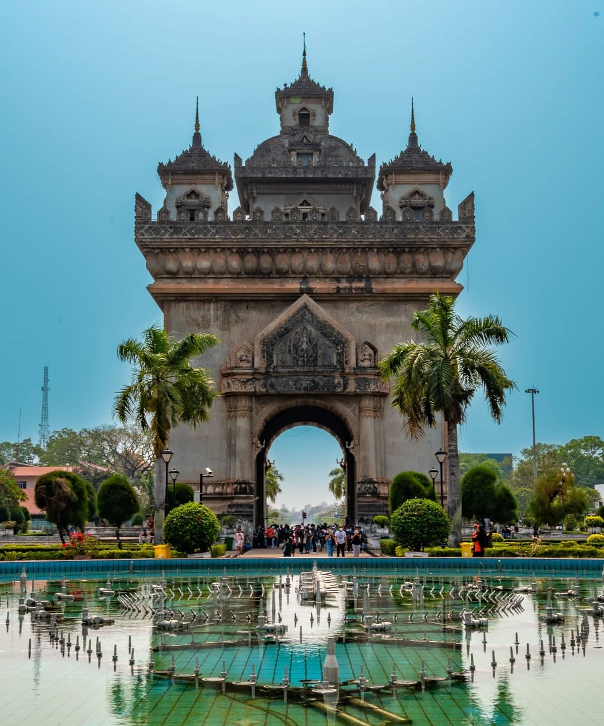Talat Sao & Patuxai, Vientiane Talat Sao & Patuxai, Vientiane