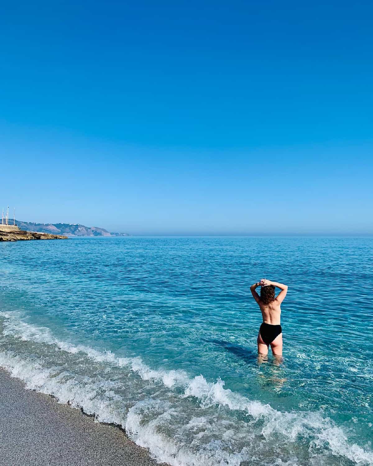 Torrecilla Beach, Nerja Torrecilla Beach, Nerja